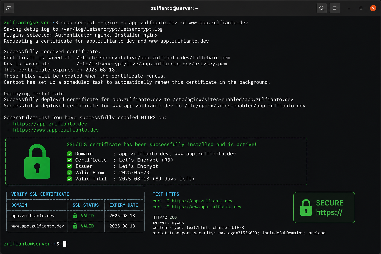 Install SSL Gratis dengan Let's Encrypt