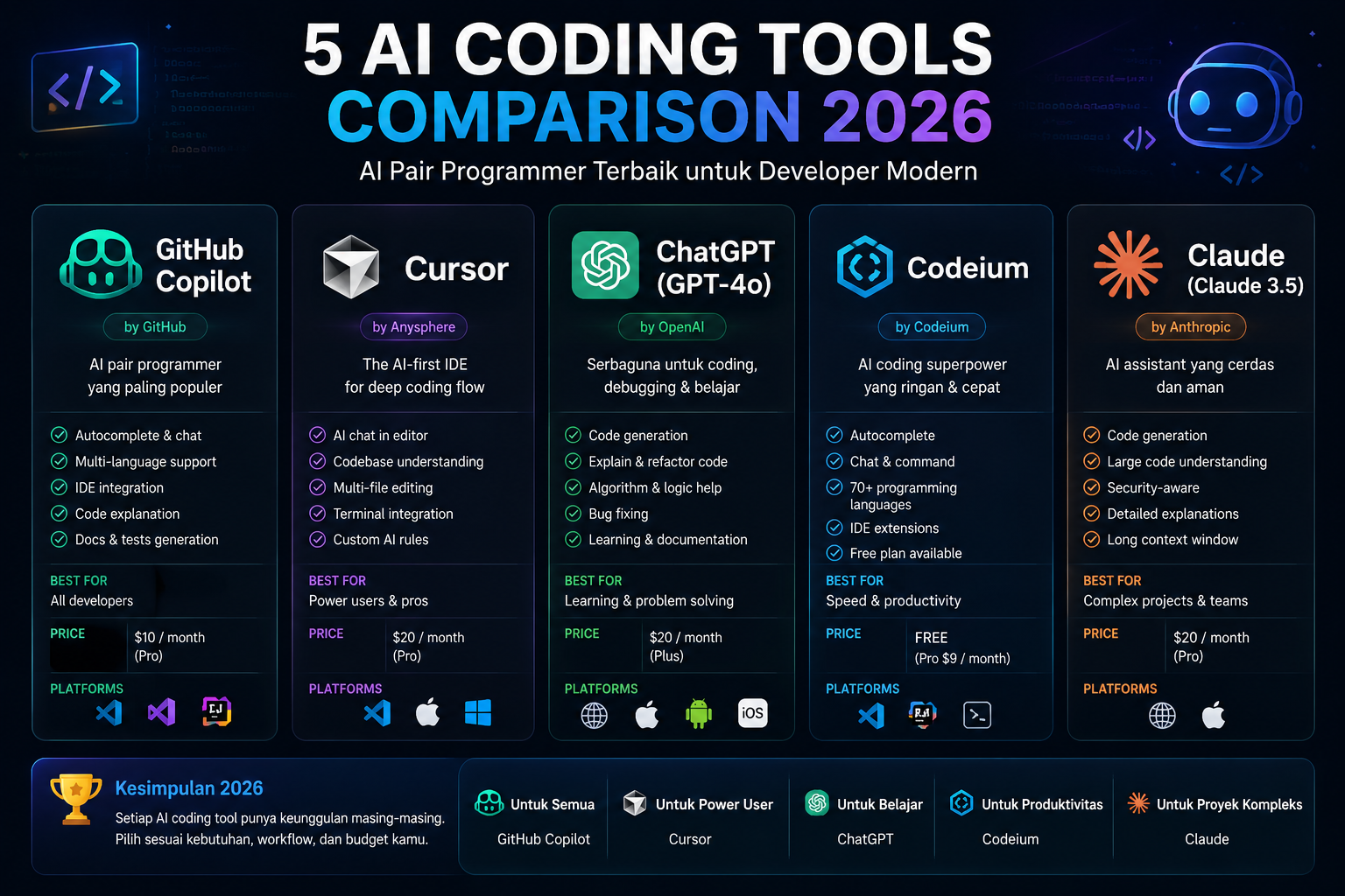 Review 5 AI Coding Assistant Review 5 AI Coding Assistant
